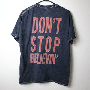 Journey Band Shirt Medium Acid Washed T-Shirt 2019 Escape Don’t Stop Believin